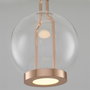 Opviq Lámpara de araña amarilla 3434-1A-03 con LED ajustable